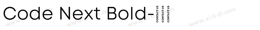 Code Next Bold字体转换